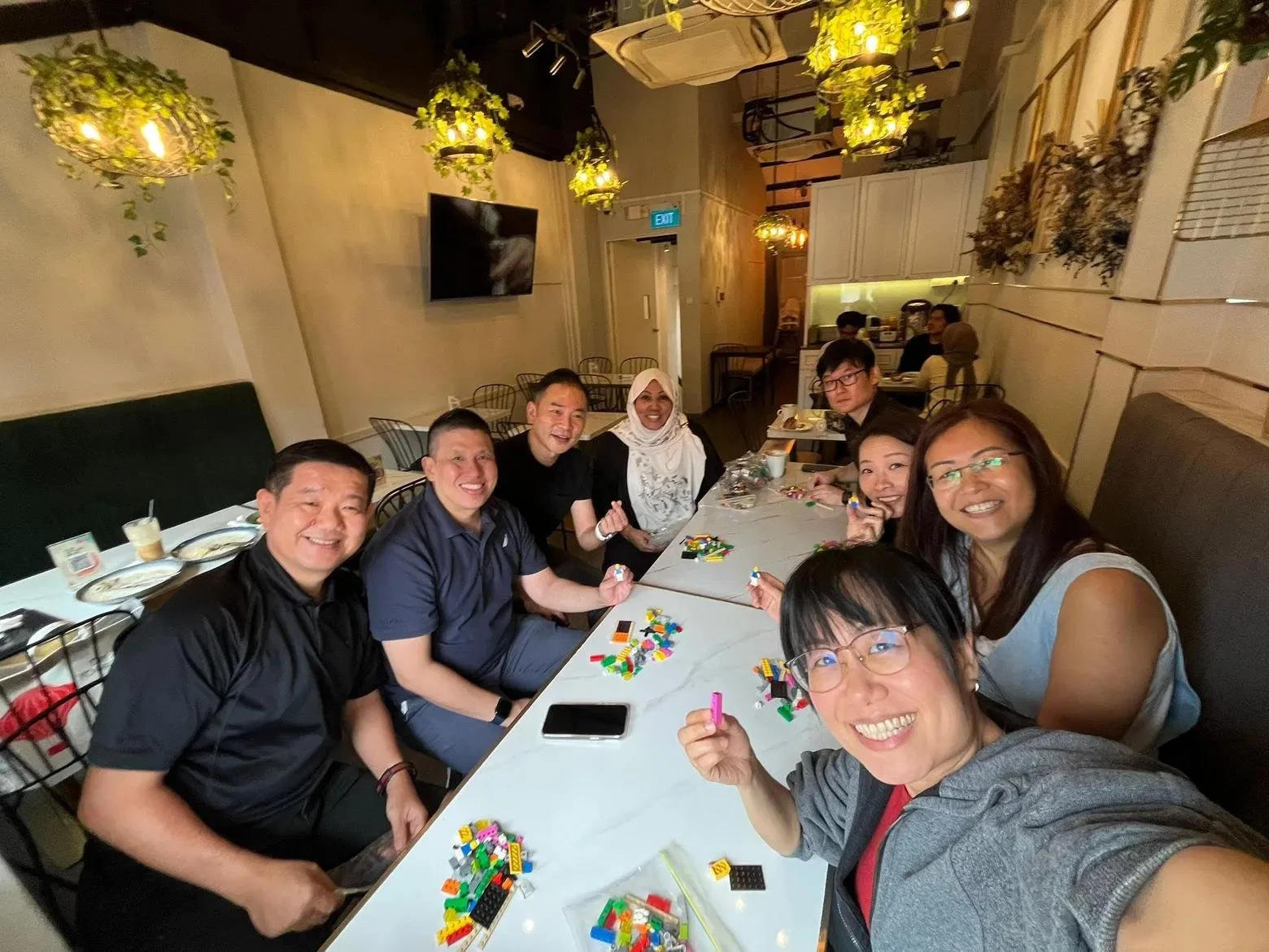 Aishah with workshop participants